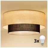  Brilagi - LED plafonsko svetlo BOHO STIL 3xE27/15W/230V prečnik 60 cm krem/braon | Eponuda.com