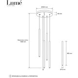 Aria 65 VISILICA LED 20W 3000K CRNA Cene