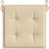 vidaXL jastuci za vrtne stolice 6 kom bež 40 x 40 x 3 cm od tkanine | shoptok.hr