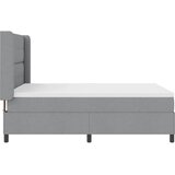  LED Box Spring Krevet Svijetlo siva 160 x 200 cm tkanina | shoptok.hr