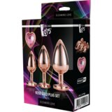 DREAMTOYS komplet analnih čepov gleaming love rose gold | Shoptok.si