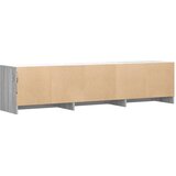TV ormarić s LED rasvjetom Sivi Sonoma 165 x 34 x 40 cm | shoptok.hr