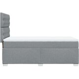 vidaXL Krevet s oprugama i madracem svjetlosivi 100x200 cm od tkanine | shoptok.hr