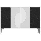 Hanah home komoda afra KM120 white royal marble silver | ePonuda.com