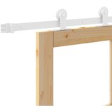 vidaXL drsna vrata s kompletom opreme 'ORKDAL'iz trdega lesa in stekla, notranja vrata s steklom 'ORKDAL'86x198.5x4 cm iz trdega bora | Shoptok.si