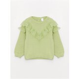 LC Waikiki Crew Neck Long Sleeve Ruffle Detail Baby Girl Knitwear Sweater Cene