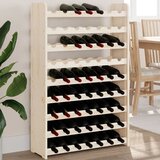 vidaXL Stojalo za vino 72,5x25x111,5 cm trdna borovina Cene