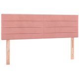  Uzglavlja ružičasta 144x5x78/88 cm baršunasta | Eponuda.com