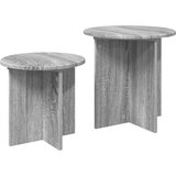  Set pomoćnih stolića 2 pcs Siva sonoma Konstrukcijsko drvo | Eponuda.ba