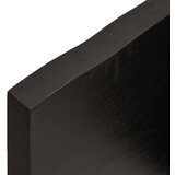 Stolna ploča tamnosiva 200x50x4 cm obrađena masivna hrastovina | shoptok.hr
