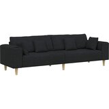 SOFA s jastukom Crna 250 x 77 x 76 cm tkanina | Eponuda.com