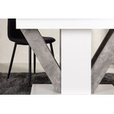 Venture Home Disa rastezljivi pravokutni blagovaonski stol 120 × 80 cm, bijeli | shoptok.hr