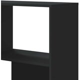  Kutni regal za knjige s 4 razine crni 85 x 85 x 140 cm drveni | shoptok.hr