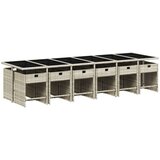  13-dijelni vrtni blagovaonski set s jastucima svijetlosivi | shoptok.hr