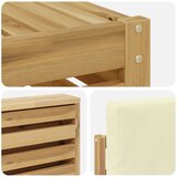  Set vanjskih sofa 8 kom. Bijela i krem Poliester | shoptok.hr