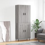 vidaXL Visoka komoda siva sonome 69 5x34x180 cm od konstruiranog drva | shoptok.hr