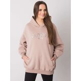 RUE PARIS Sweatshirt-RV-BL-7357.35X-dark beige | Shoptok.si