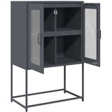 vidaXL Highboard Anthracite 68x39x107 cm Jeklo | Shoptok.si