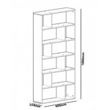 Hanah home Form knjižna omara, (20862508) | Shoptok.si