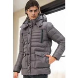 Dewberry M8657 MEN'S COAT-ANTHRACITE-1