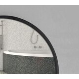  Elegantno ogledalo s policom – crna boja, 80 cm | shoptok.hr