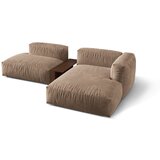 Micadoni Svetlo rjava kotna sedežna garnitura iz tkanine bouclé (desni kot) Martina – Home | Shoptok.si