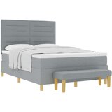 vidaXL Posteljnina z vzmetnico Set 2 Svetlo siva Tkanina 140 x 190 cm, (22067258) Cene