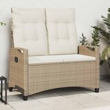  Vrtna klupa Bež i krema 105 x 60 x 112 cm Čelik i poliester | shoptok.hr