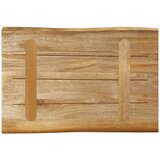 Stolna Mizna plošča z naravnim robom 50x40x3,8 cm trden robusten mango | Shoptok.si