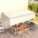 Tenda na ručno uvlačenje s roletom 6 x 3 m krem Cijene