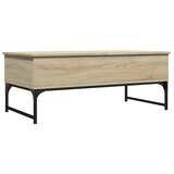  Stolić za kavu boja hrasta sonome 100x50x40 cm od drva i metala | shoptok.hr