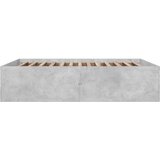  Okvir kreveta boja betona 150x200 cm od konstruiranog drva | shoptok.hr