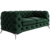 Ropez Temno zelena žametna sedežna garnitura 185 cm Chelsea – | Shoptok.si