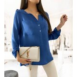 Gemre Loose-fitting blue blouse Clairs | shoptok.hr