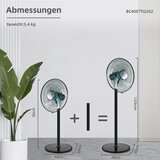 BE COOL stojalo in namizni ventilator 40cm črn, (21001112) | Shoptok.si