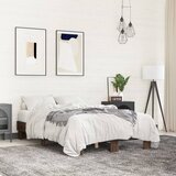 vidaXL Okvir kreveta boja hrasta 120x200 cm konstruirano drvo i metal Cijene