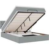  Otomanski krevet s madracem svjetlosivi 140x190 cm od tkanine | shoptok.hr