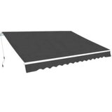  Sklopiva tenda na ručno upravljanje 600 cm antracit | shoptok.hr