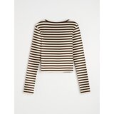 Sinsay Pamučna prugasta majica dugih rukava | shoptok.hr