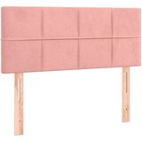  Box spring postelja z vzmetnico LED roza 90x200 cm žamet, (20900056) | Shoptok.si