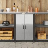 vidaXL ormar za kuhinjsko skladištenje srebrna 60 x 50 x 92 cm | shoptok.hr