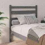 Posteljno vzglavje sivo 96x4x100 cm trdna borovina, (20645032) | Shoptok.si