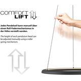 SCHÖNER WOHNEN 15570-18-LED luster na lanku QUILLO LED/36W/230V, prečnik 60 cm, sa prigušivačem, crni | Eponuda.com