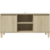TV ormarić s nogama od masivnog drva boja hrasta 103,5x35x50 cm | Eponuda.ba