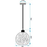 Toolight Stropni luster APP1320-1CP | shoptok.hr