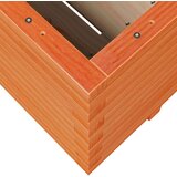  Vrtna sadilica voštano smeđe boje 100x100x49 5 cm od borovine | shoptok.hr