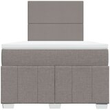  Krevet s oprugama i madracem smeđesivi 120 x 200 cm od tkanine | shoptok.hr