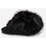 Boto Furry Women's Slippers Black Iseline | Shoptok.si