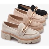 Resti Eco-suede moccasins with gold decoration in light brown Zaffix- Footwear | ePonuda.com