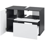 Støraa Bijeli/antracitno sivi zidni ormarić za ispod umivaonika 80x53 cm Wisla – | shoptok.hr